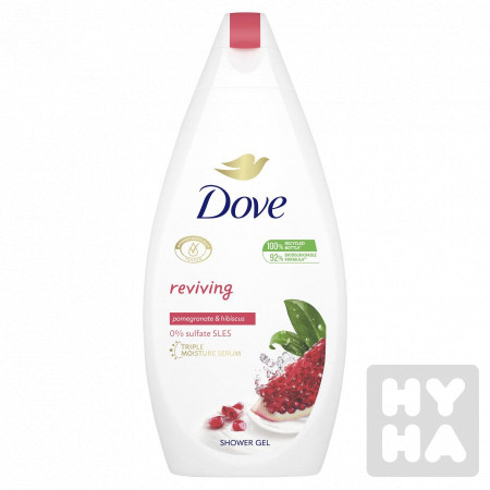 detail Dove spr.gel 500ml pomegrante a hibiscus tea