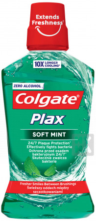 detail Colgate ústní voda 500ml Plax soft mint