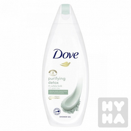 detail Dove sprchový gel 250ml Green clay
