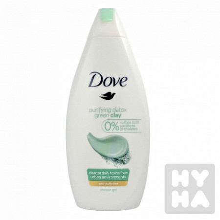 detail Dove sprchový gel 500ml Green clay