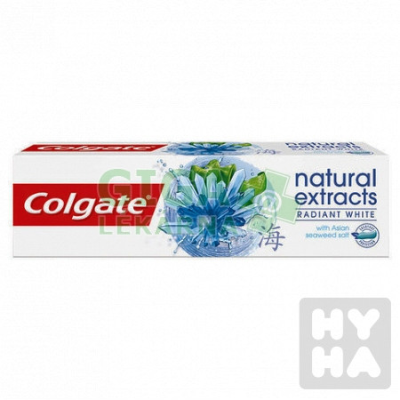 detail colgate 75ml natural extracts Radiant white