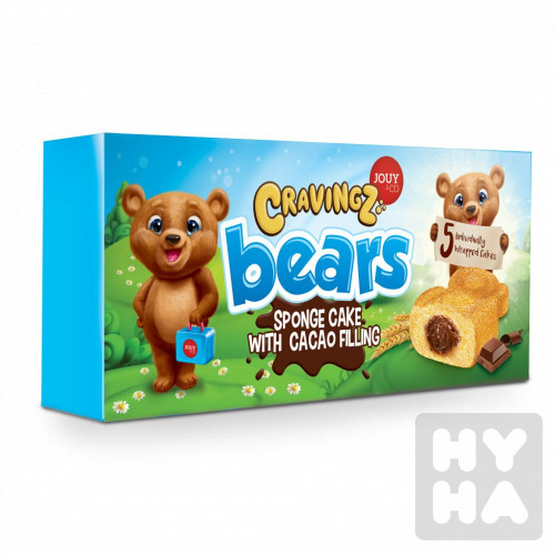 Cravingz bears 45g sponge cake cacao/24ks