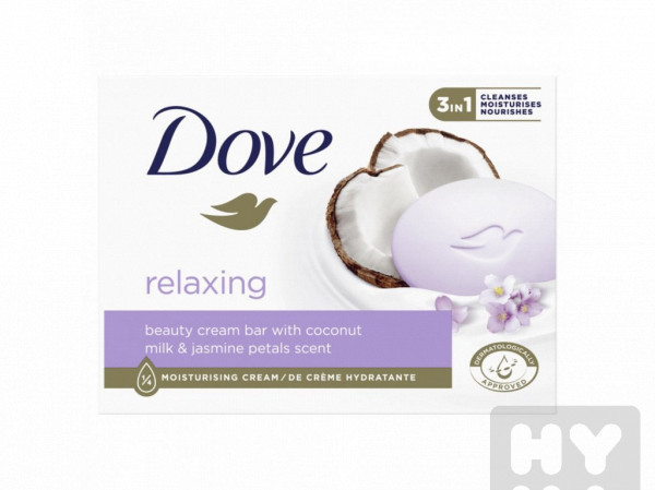 detail Dove Mýdlo 90g relaxing coconut milk a jasmine