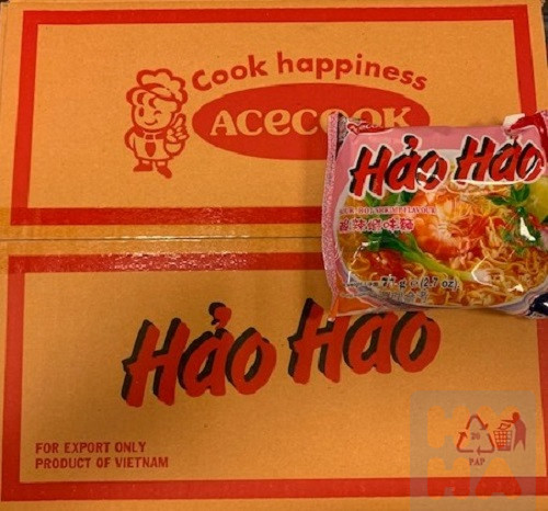 Mi tom HaoHao hot sour shrimp tom chua cay 30x74g
