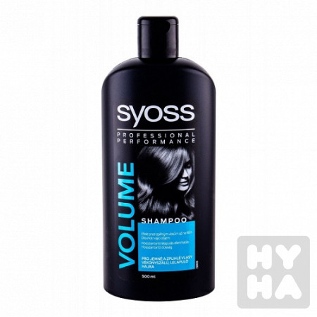 detail Syoss šampón 500ml Volume