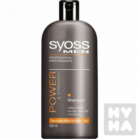 detail Syoss šampón 500ml Power & Strength