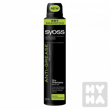 detail Syoss suchý šampón 200ml Anti-grease