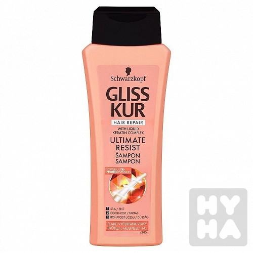 Gliss Kur šampón 250ml Ultimate resist