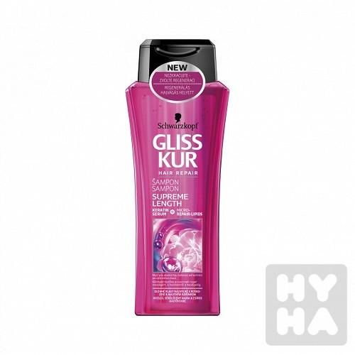 Gliss Kur šampón 250ml Supreme length
