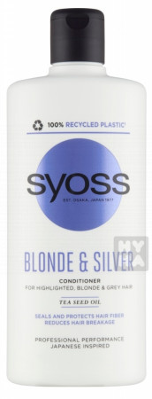 detail Syoss condi 440ml Blonde a silver