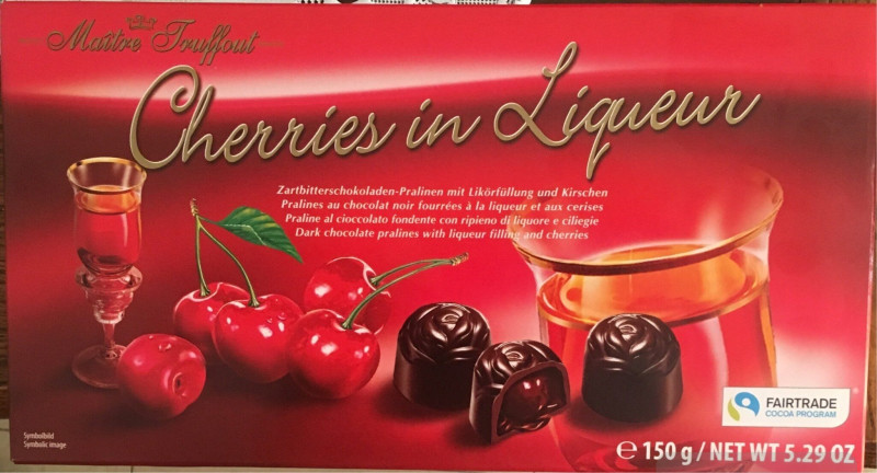 Maitre Truffout 165g Cherries in Liqueur