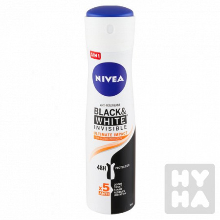 detail Nivea deodorant 150ml Black a white ultimat impact