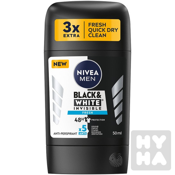 Nivea stick 50ml Men black a white invi. Fresh