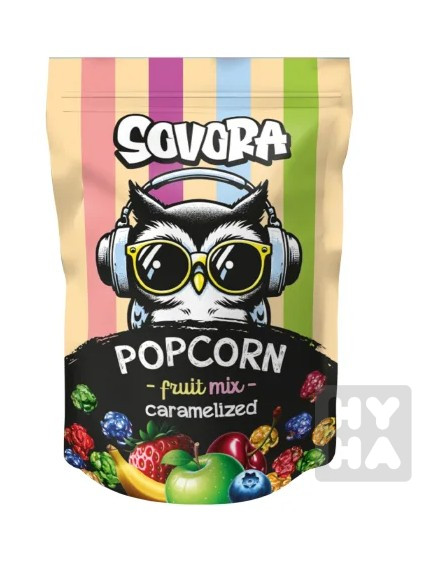 SOVORA popcorn karamel SÁČEK 90g Fruit mix