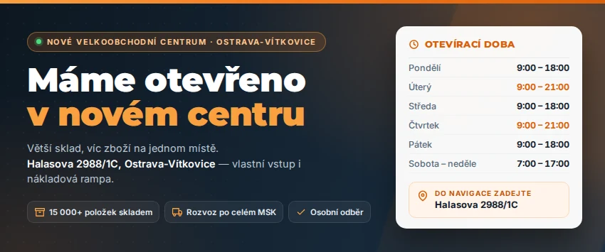 Nové velkoobchodní centrum HYHA – Halasova 2988/1C, Ostrava-Vítkovice Nové velkoobchodní centrum HYHA – Halasova 2988/1C, Ostrava-Vítkovice